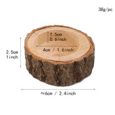 Wooden Candle & Plant Holder